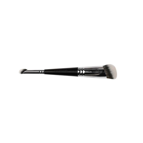 Black goat hair double foundation and contour brush
