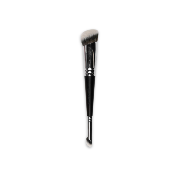 Black goat hair double foundation and contour brush
